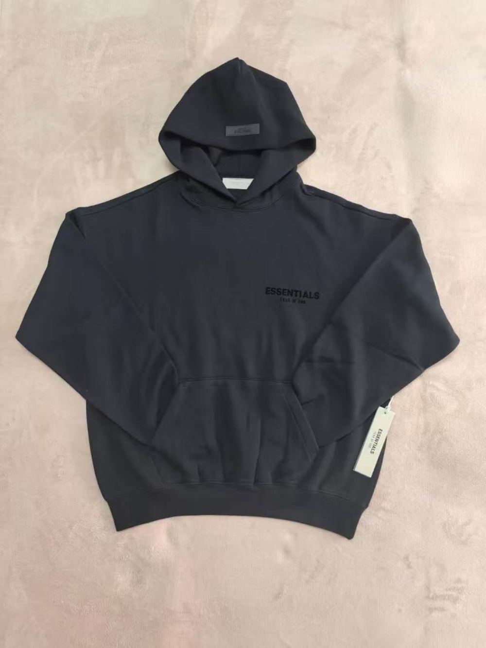 Fear of God Essentials Men's Black Crewneck Hoodie & Joggers Set - Picture 4 of 8